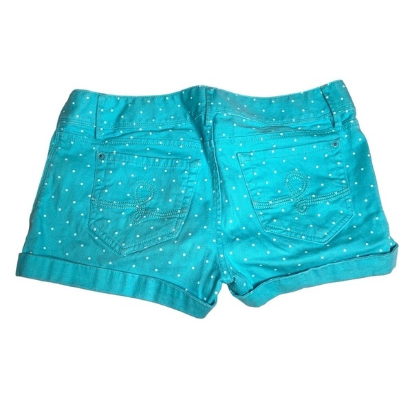Lilly Pulitzer Clifton Shorts in Turquoise Dot Print - Size 8 - Picture 3 of 7